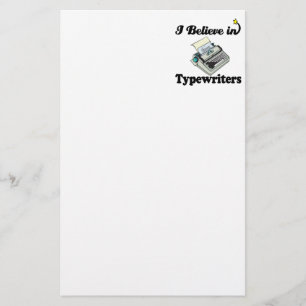 ich glaube an Schreibmaschinen Briefpapier