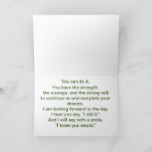 "Ich glaube an Sie" Ermutigung mit Libellen Karte (Innenseite)