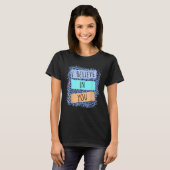 Ich glaube an Sie Leopard Motivierend Testing Day T-Shirt (Vorne ganz)