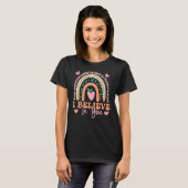 Ich glaube an Sie Leopard Motivierend Testing Day T-Shirt (Vorne ganz)