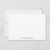 Ich glaube an Sie Rainbow Hearts Art Note Card Dankeskarte (Rückseite)