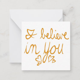 Ich glaube an Sie Valentine Mitteilungskarte