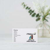 Ich glaube an Snacks Visitenkarte (Stehend Vorderseite)