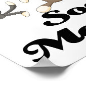 Ich glaube an Sockenaffen Poster (Ecke)