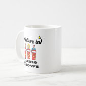 Ich glaube an Spielshows Kaffeetasse (Vorderseite Links)