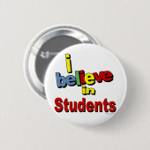Ich glaube an Studenten Button (Vorne & Hinten)
