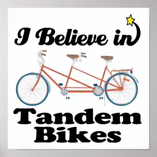 Ich glaube an Tandembikes Poster (Vorne)