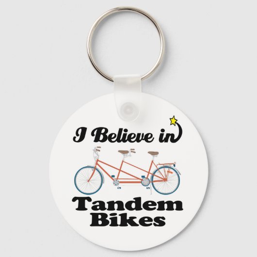 Ich glaube an Tandembikes Schlüsselanhänger (Vorderseite)