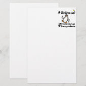 Ich glaube an tanzende Pinguine Briefpapier (Vorne/Hinten)
