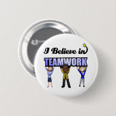 Ich glaube an Teamarbeit Button (Vorne & Hinten)