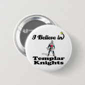 Ich glaube an Tempelritter Button (Vorne & Hinten)