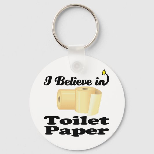 Ich glaube an Toilettenpapier Schlüsselanhänger (Vorderseite)