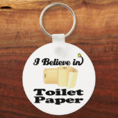 Ich glaube an Toilettenpapier Schlüsselanhänger (Vorderseite)