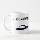 Ich glaube an UFO Kaffeetasse (Links)