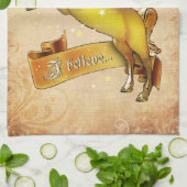 Ich glaube an Unicorns Handtuch (Gefaltet)