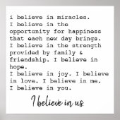 Ich glaube an uns poster (Vorne)