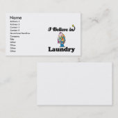 Ich glaube an Wäsche Visitenkarte (Vorne/Hinten)