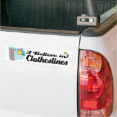Ich glaube an Wäscheleinen Autoaufkleber (Auf Lkw)