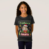 Ich glaube an Weihnachtsfest in der Waldkatze T-Shirt (Vorne ganz)