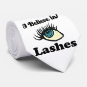 Ich glaube an Wimpern Krawatte (Gerollt)