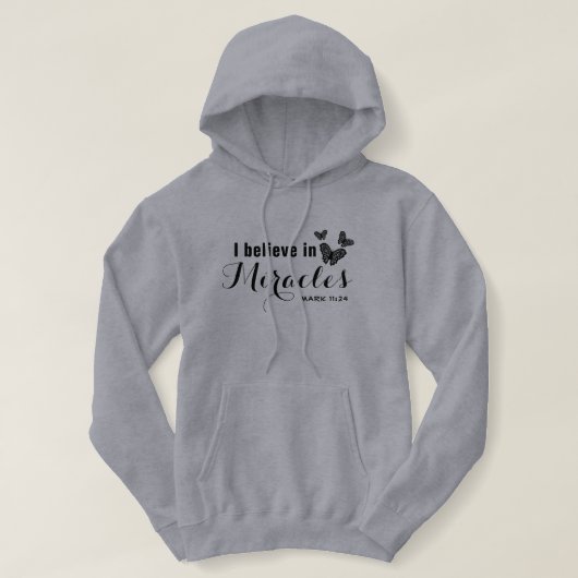 Ich glaube an Wunder Hoodie (Design vorne)