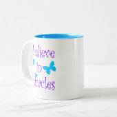 Ich glaube an Wunder Zweifarbige Tasse (Vorderseite Links)