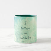 Ich glaube an Wunderfrostentwurf Zweifarbige Tasse (Mittel)