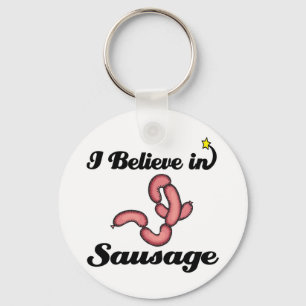 Ich glaube an Wurst Schlüsselanhänger