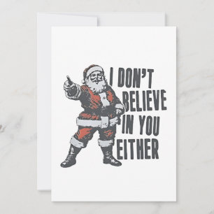 Ich glaube auch nicht an Sie Weihnachtsfeiertage W Einladung