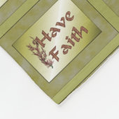 Ich glaube blühende Bäume Inspiration Fleecedecke (Ecke)