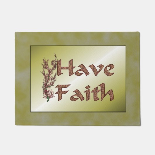 Ich glaube blühende Bäume Inspiration Fußmatte (Vorderseite)