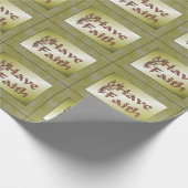 Ich glaube blühende Bäume Inspiration Geschenkpapier (Ecke)