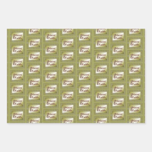 Ich glaube blühende Bäume Inspiration Geschenkpapier Set (Vorderseite 2)