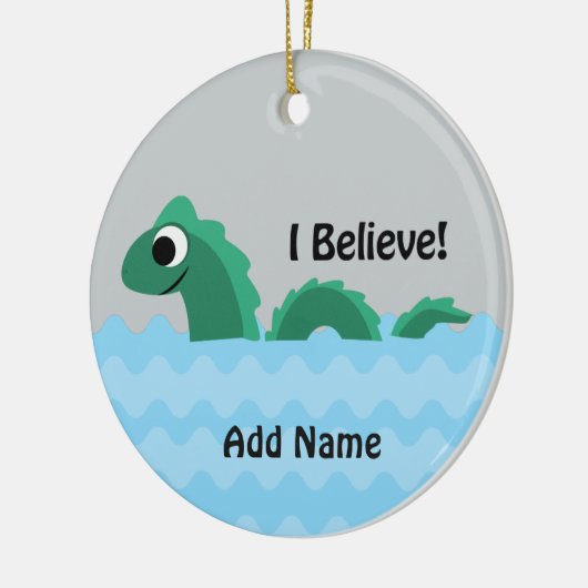 Ich glaube, Champ der See Champlain Monster Keramik Ornament (Links)
