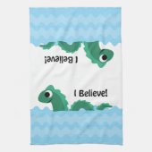 Ich glaube Champion das See Champlain Monster Küchentuch (Vertikal)