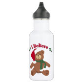 Ich glaube! Christmas Teddy Bear Edelstahlflasche (Rechts)