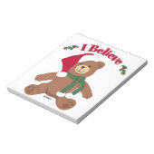 Ich glaube! Christmas Teddy Bear Notizblock (Rotiert)