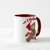 Ich glaube! Christmas Teddy Bear Tasse (VorderseiteRechts)