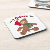 Ich glaube! Christmas Teddy Bear Untersetzer (Linke Seite)