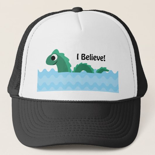 Ich glaube, das Champlain Monster Truckerkappe (Vorderseite)