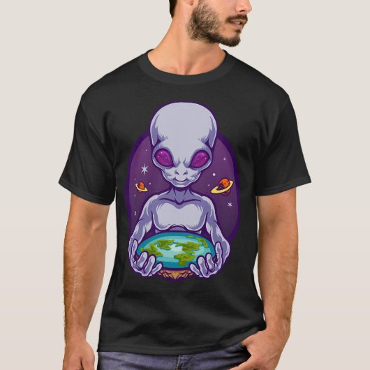 Ich glaube, dass die Alien des Flachlands Ufo Ufo T-Shirt (Vorderseite)