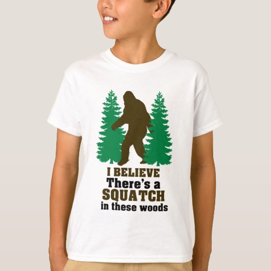 Ich glaube, dass es SQUATCH in diesem Holz gibt T-Shirt (Vorderseite)