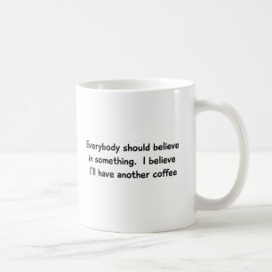 Ich glaube, dass ich eine andere Kaffee-Tasse habe Kaffeetasse