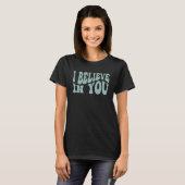 Ich glaube, dass Sie Lehrer Testing Day Krawatte D T-Shirt (Vorne ganz)