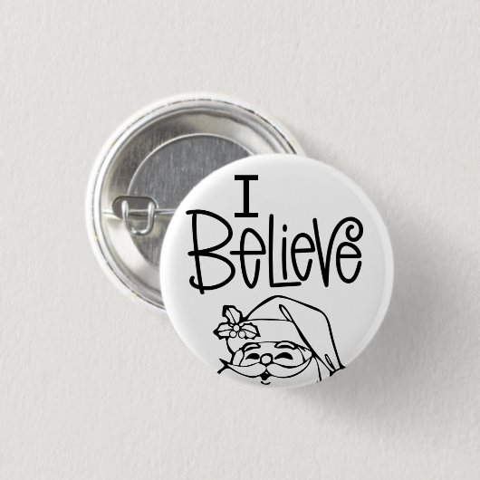 Ich glaube, der Weihnachtsmann pisst Button (Vorne & Hinten)