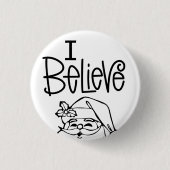 Ich glaube, der Weihnachtsmann pisst Button (Vorderseite)