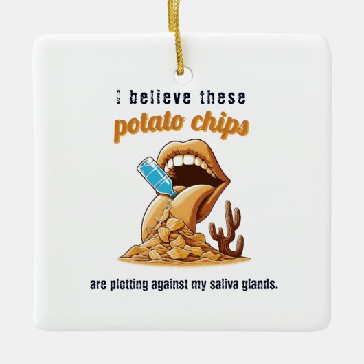 Ich glaube, diese Kartoffelchips plotten dagegen Keramikornament (Vorderseite)