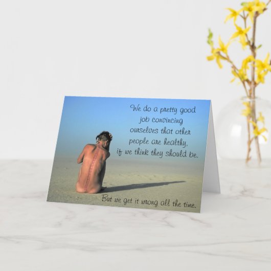 "Ich glaube dir" Validierungskarte für chronische Karte (Gelbe Blume)