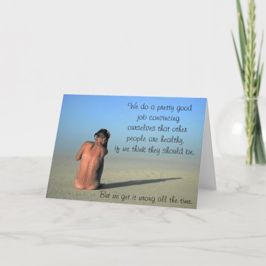 "Ich glaube dir" Validierungskarte für chronische Karte (Vorderseite)