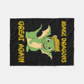 Ich glaube, Drachen machen Drachen wieder groß Don Fleecedecke (Vorderseite (Horizontal))